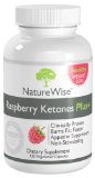 NatureWise Raspberry Ketones Plus+ Weight Loss Supplement and Appetite Suppressant, 120 Count